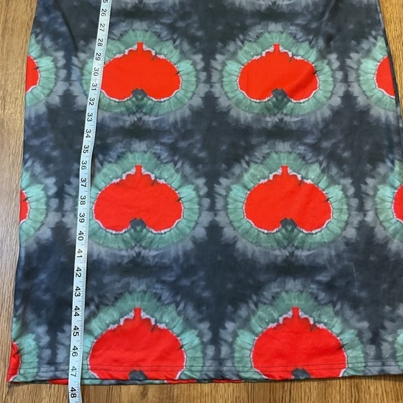 O-MIGHTY Women's Blue Red Dress sleeveless maxi - Picture 8 of 13